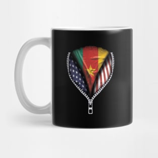 Cameroonian Flag  Cameroon Flag American Flag Zip Down - Gift for Cameroonian From Cameroon Mug